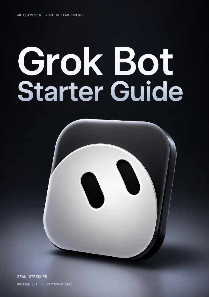 Grok Bot Starter Guide cover, edition 1.1 by Sean Strecker