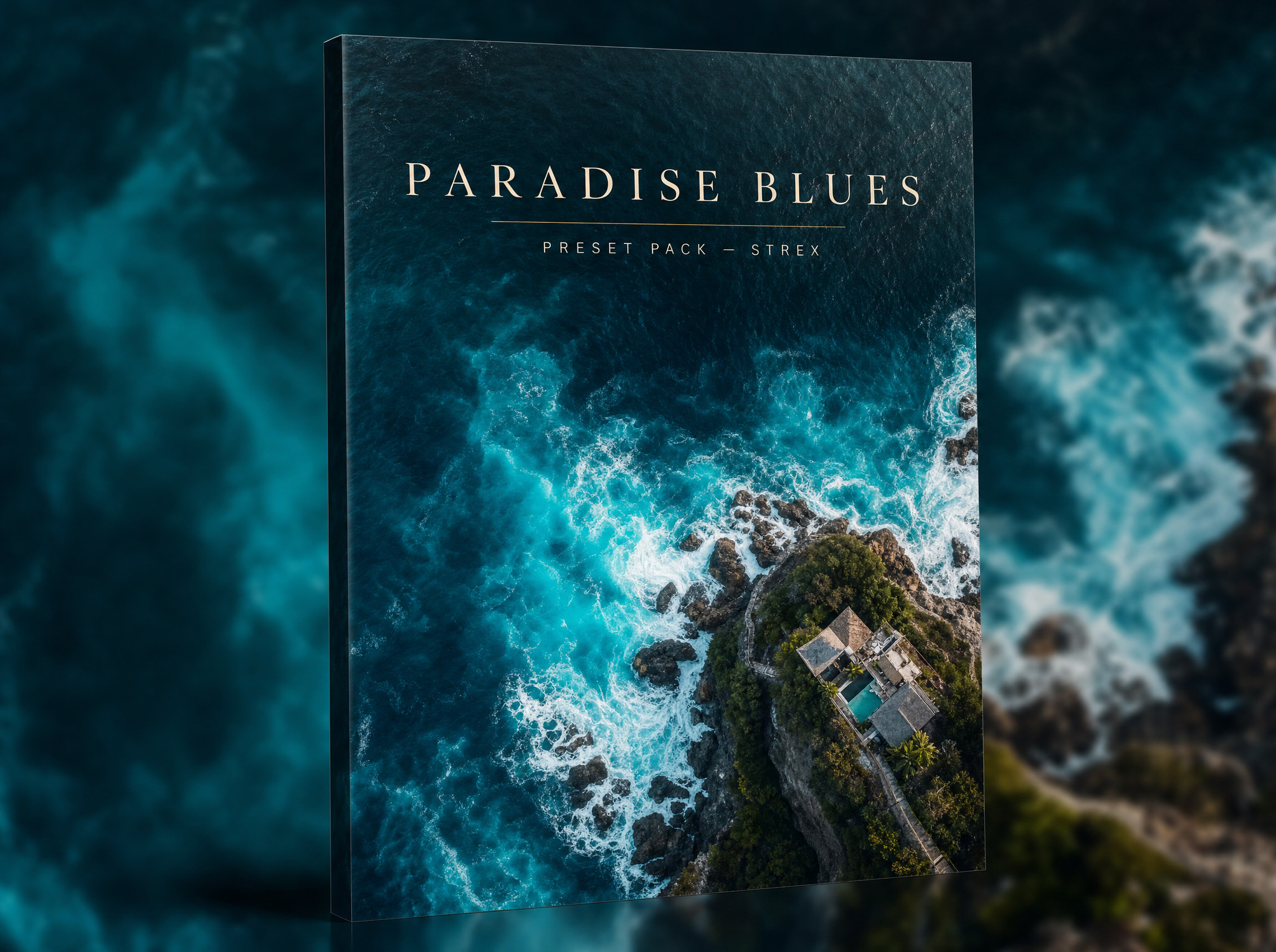 Paradise Blues Lightroom preset pack 4:3 product artwork